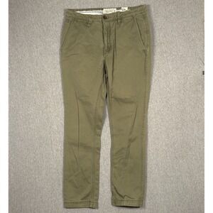 Fat Face Pants Mens 32x30 Sage Green Pigment Dyed Modern Coastal Slim Chino
